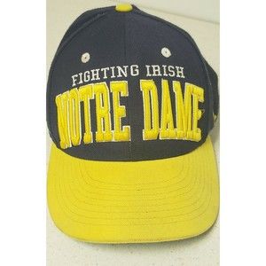 Zephyr Fighting Irish Notre Dame Blue Yellow Football Sports Adjustable Hat Cap